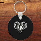 Porte-clés Valentine’s Day 67 Meme 67th Birthday 6 7 Valentin (Recto)