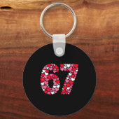 Porte-clés Valentine’s Day 67 Meme Filled With Hearts Funny S (Recto)