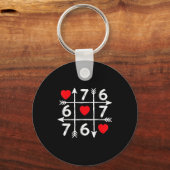 Porte-clés Valentine’s Day 67 Six Seven Meme Love Heart Coupl (Recto)