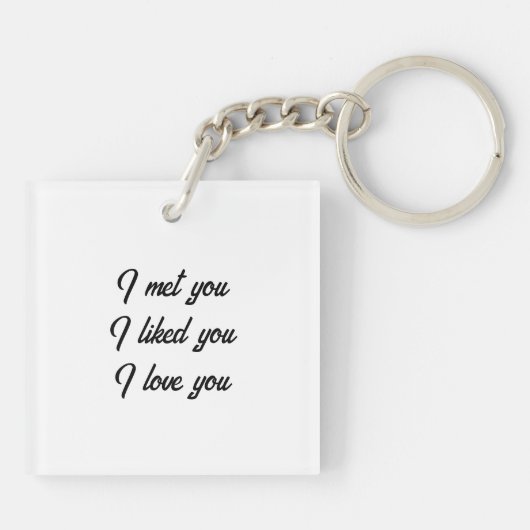 Porte-clés Valentine’s Day Personalized Acrylic Keychain (Dos)