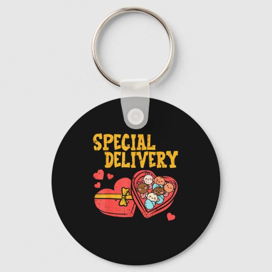 Porte-clés Valentines Day Baby Special Labor Delivery Nurse W (Recto)