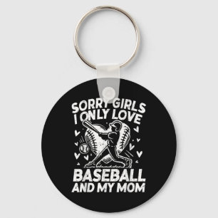 Porte-clés Valentines Day Baseball Désolé Filles Je N'Aime Qu