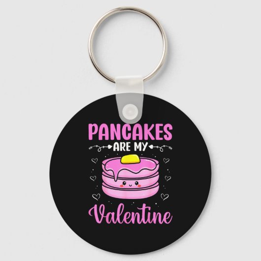 Porte-clés Valentine's Day Couple - Pancakes Are My Valentine (Recto)
