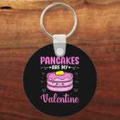 Porte-clés Valentine's Day Couple - Pancakes Are My Valentine (Recto)