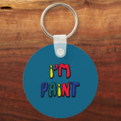 Porte-clés Valentines Day Im Paint Funny Matching Couples Wom (Recto)