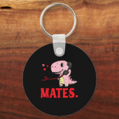 Porte-clés Valentines Day Matching Soulmates Mates Dino Coupl (Recto)