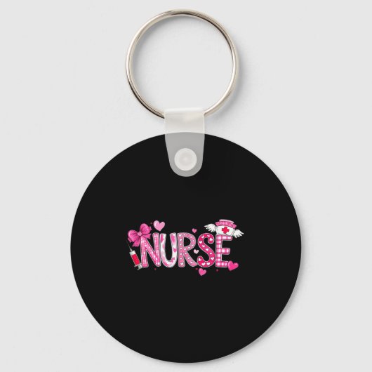 Porte-clés Valentines Day Nurse Graphic Nk Patterns For Woman (Recto)