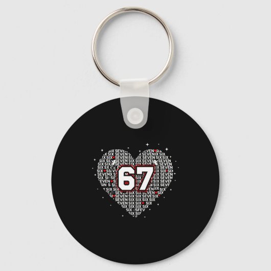 Porte-clés Valentines Day Six Seven 67 Meme 6 7 Heart Boys Gi (Recto)