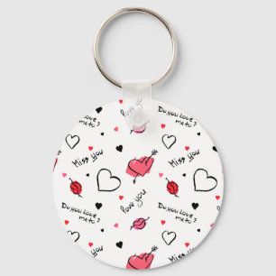Porte-clés Valentine's Hearts Arrow sans couture