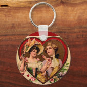 Porte-clés Valentines victoriennes Couple (Recto)