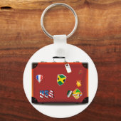 Porte-clés Valise en cuir vintage (Recto)