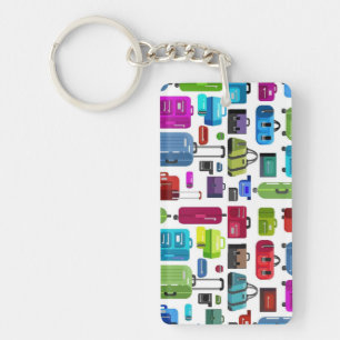 Porte-clés Valises au néon