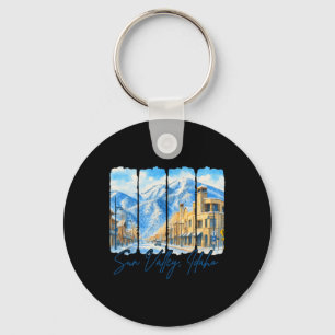 Porte-clés Vallée du Soleil Idaho Coup de pinceau itinérant V