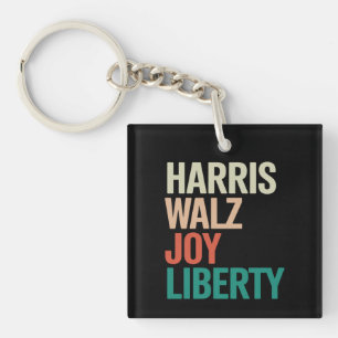 Porte-clés Valse Rétro Harris Waltz 2024 Harris Walz Joie Lib