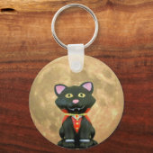 Porte-clés Vampire Chat et Pleine lune (Recto)