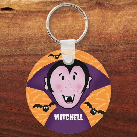 Porte-clés Vampire Dracula Bats Enfants Joli Halloween (Recto)