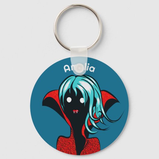 Porte-clés Vampire Girl - Cute Goth Nom du personnage (Recto)
