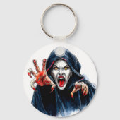 Porte-clés Vampire & Vampiress Gothique Rouge Noir (Verso)