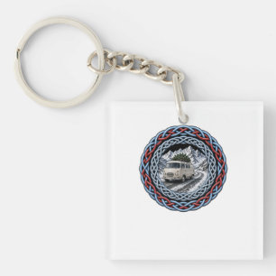 Porte-clés Van Camper Nœud Celtique d'Hiver