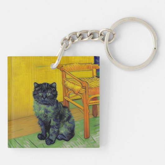 Porte-clés Van Gogh Black Cat (Dos)