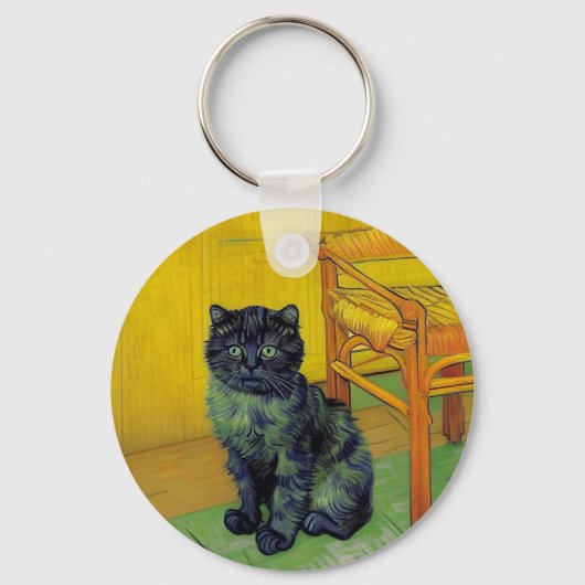 Porte-clés Van Gogh Black Cat (Verso)