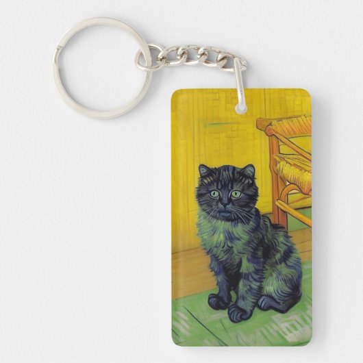 Porte-clés Van Gogh Black Cat (Devant)