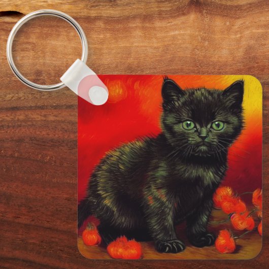 Porte-clés Van Gogh Black Kitten (Recto)