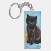 Porte-clés Van Gogh Black Kitten avec fils (Devant gauche)