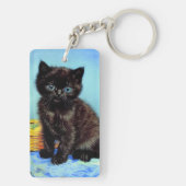 Porte-clés Van Gogh Black Kitten avec fils (Dos)