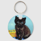 Porte-clés Van Gogh Black Kitten avec fils (Recto)