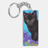 Porte-clés Van Gogh Chat et fleurs (Devant gauche)