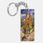 Porte-clés Van Gogh - Deux peupliers sur une colline (Devant gauche)