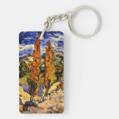 Porte-clés Van Gogh - Deux peupliers sur une colline (Dos)