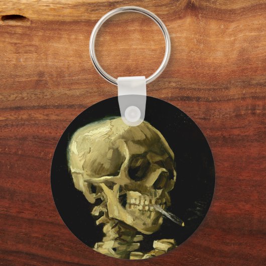 Porte-clés Van Gogh Fumer du squelette (Verso)