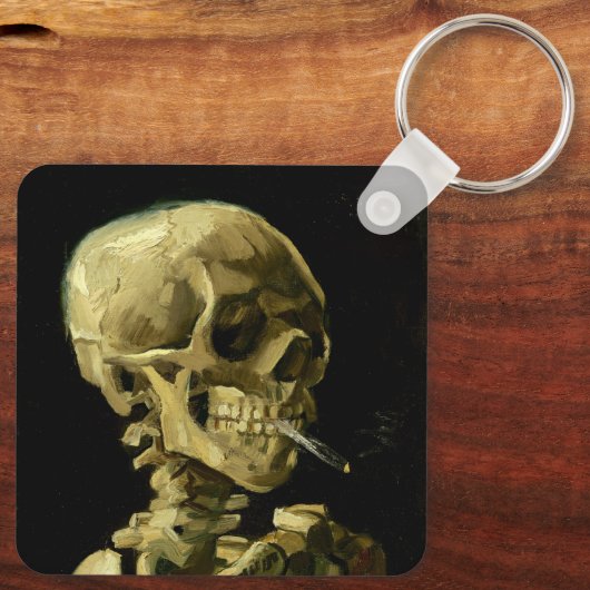 Porte-clés Van Gogh Fumer du squelette (Verso)