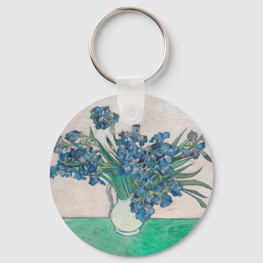 Porte-clés Van Gogh Iris Vase Peinture Impressionnisme (Recto)