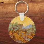 Porte-clés Van Gogh Olive Trees Soleil Jaune Ciel (Recto)