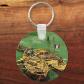 Porte-clés Van Gogh Quay avec des hommes déchargeant des napp (Recto)