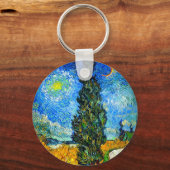 Porte-clés Van Gogh Road avec Cypress et Star (Recto)