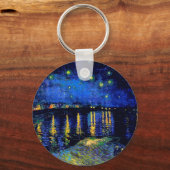 Porte-clés Van Gogh Starry Night Over Rhone (F474) Fine Art (Recto)
