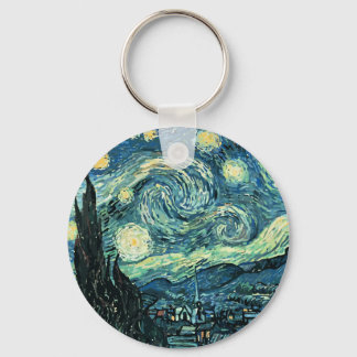 Porte-clés Van gogh starry vecteur nocturne