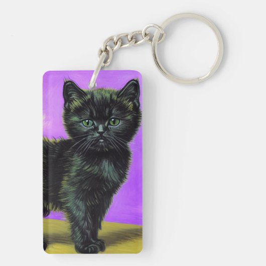 Porte-clés Van Gogh Style Cat (Dos)