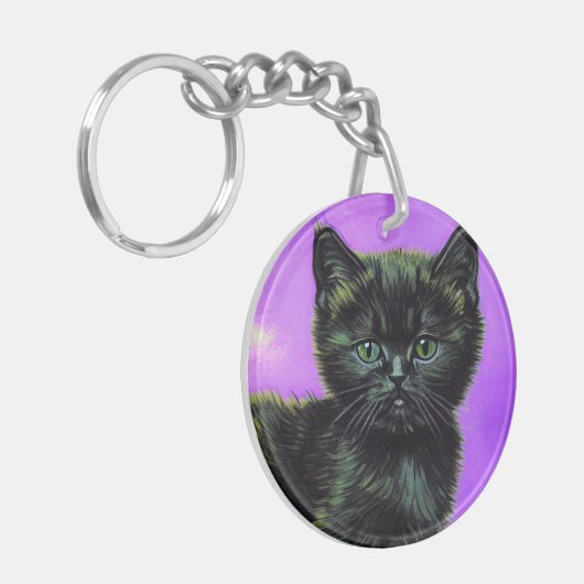 Porte-clés Van Gogh Style Cat (Devant gauche)