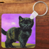 Porte-clés Van Gogh Style Cat (Verso)