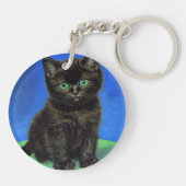 Porte-clés Van Gogh Style Kitten noir (Dos)