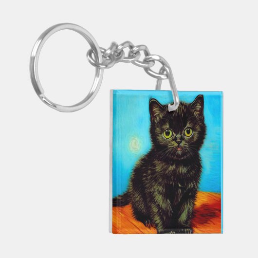 Porte-clés Van Gogh Style Pouting Kitten (Devant gauche)