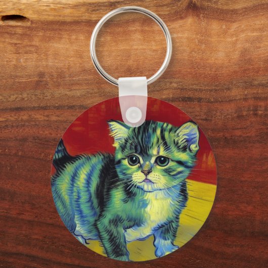 Porte-clés Van Gogh Tabby Cat (Verso)