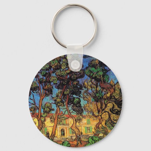 Porte-clés Van Gogh Trees in the Garden, Hôpital Saint Paul (Recto)