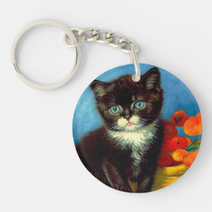 Porte-clés Van Gogh Tuxedo Cat