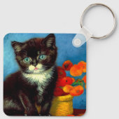 Porte-clés Van Gogh Tuxedo Cat (Dos)